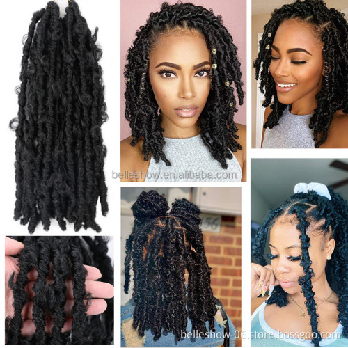14" Butterfly Locs Crochet Hair Distressed Butterfly Locs Crochet Braids Goddess Crochet Braiding butterfly locs